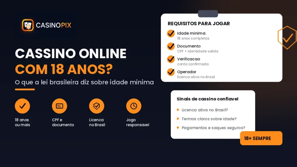 posso jogar cassino online com 18 anos no brasil